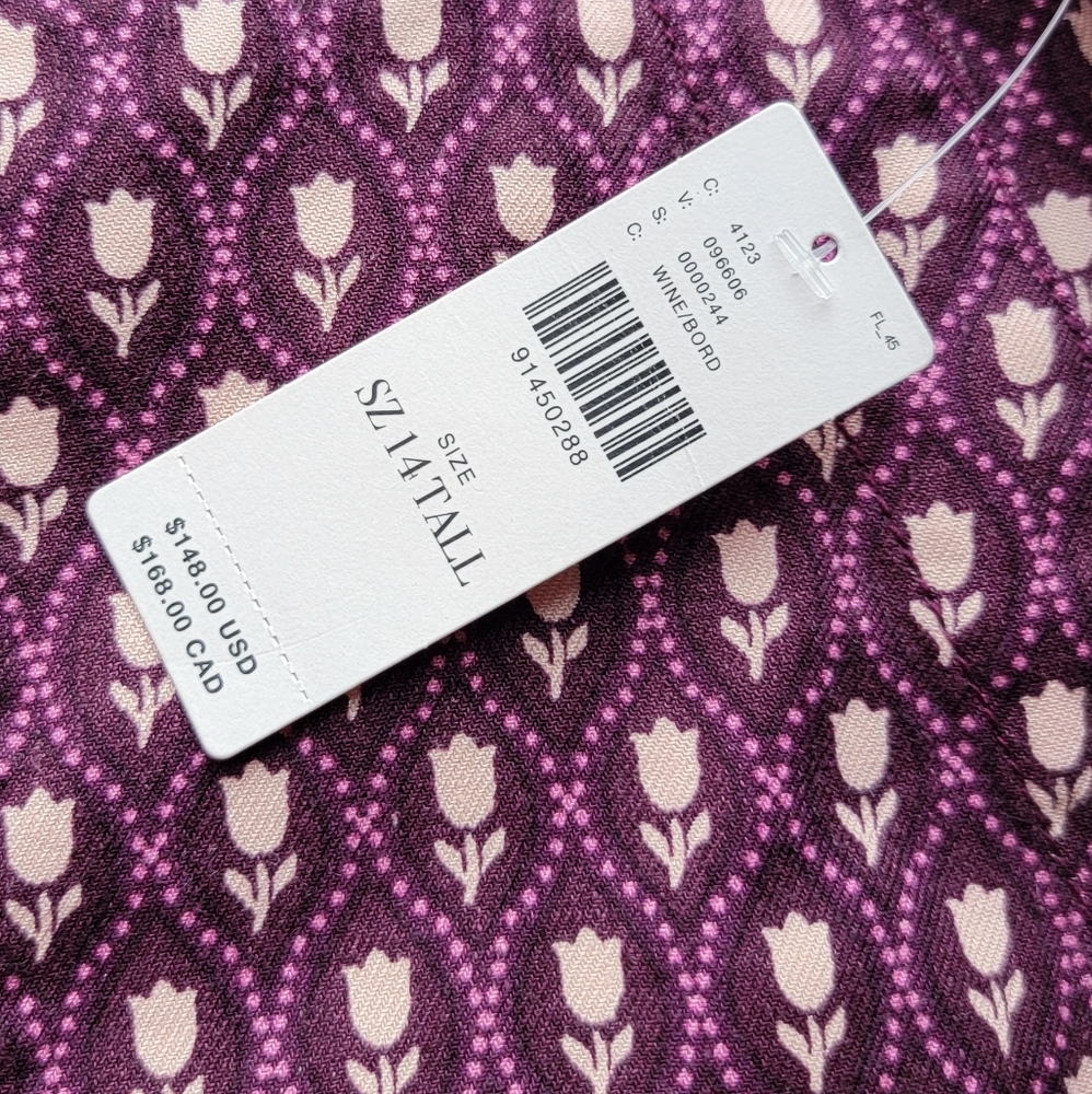 Purple Patterned Pants 14T - Picture 4 of 11